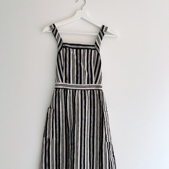 Madewell Apron Mini Dress in Evelyn Stripe - Picture 1 of 4